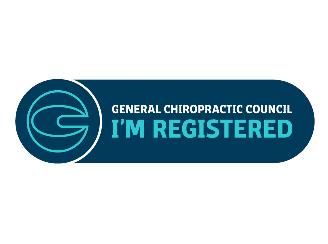 General Chiropractic Council "I'm Registered" badge